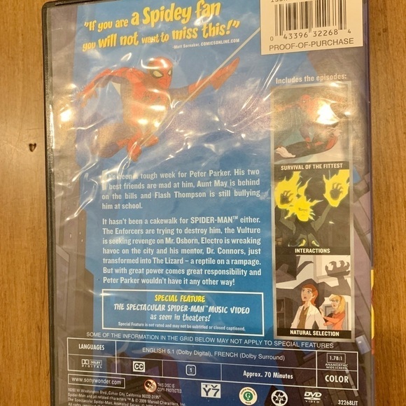 The Spectacular Spider-Man DVD: Volume 1 - Picture 3 of 5